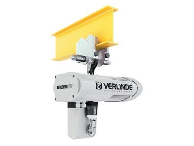 Verlinde Clean room hoist with manual push travel trolley